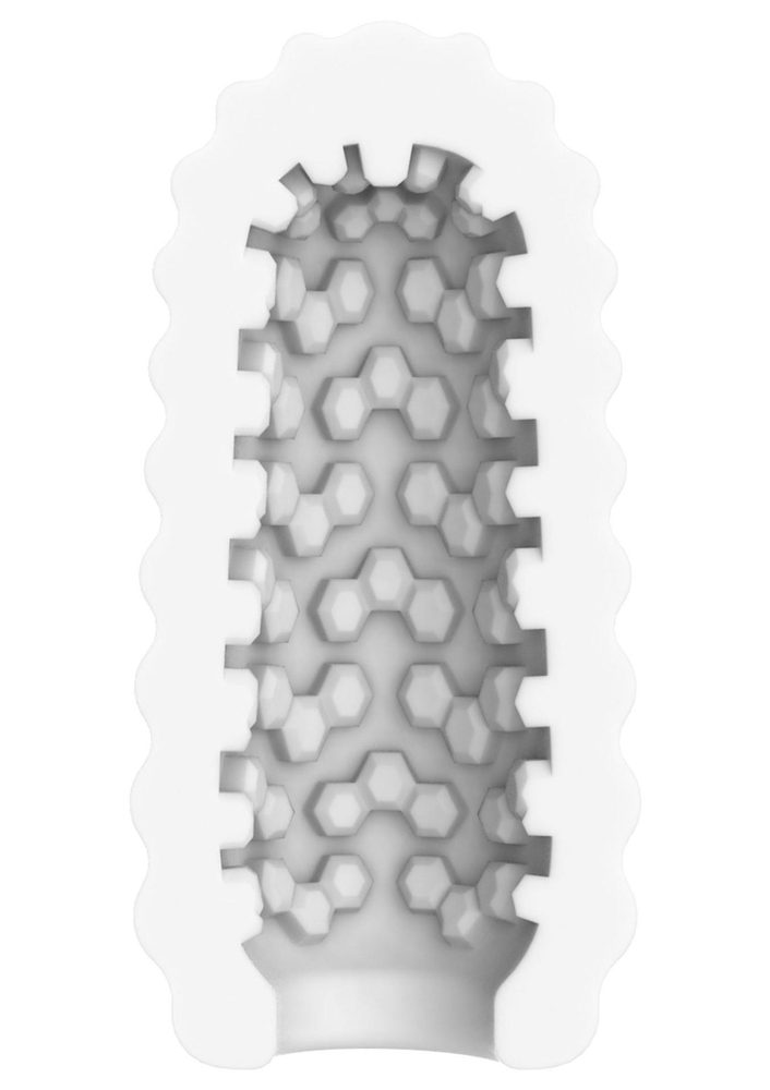 Masturbator TPE żeberkowy ToyJoy HERO Medium biały