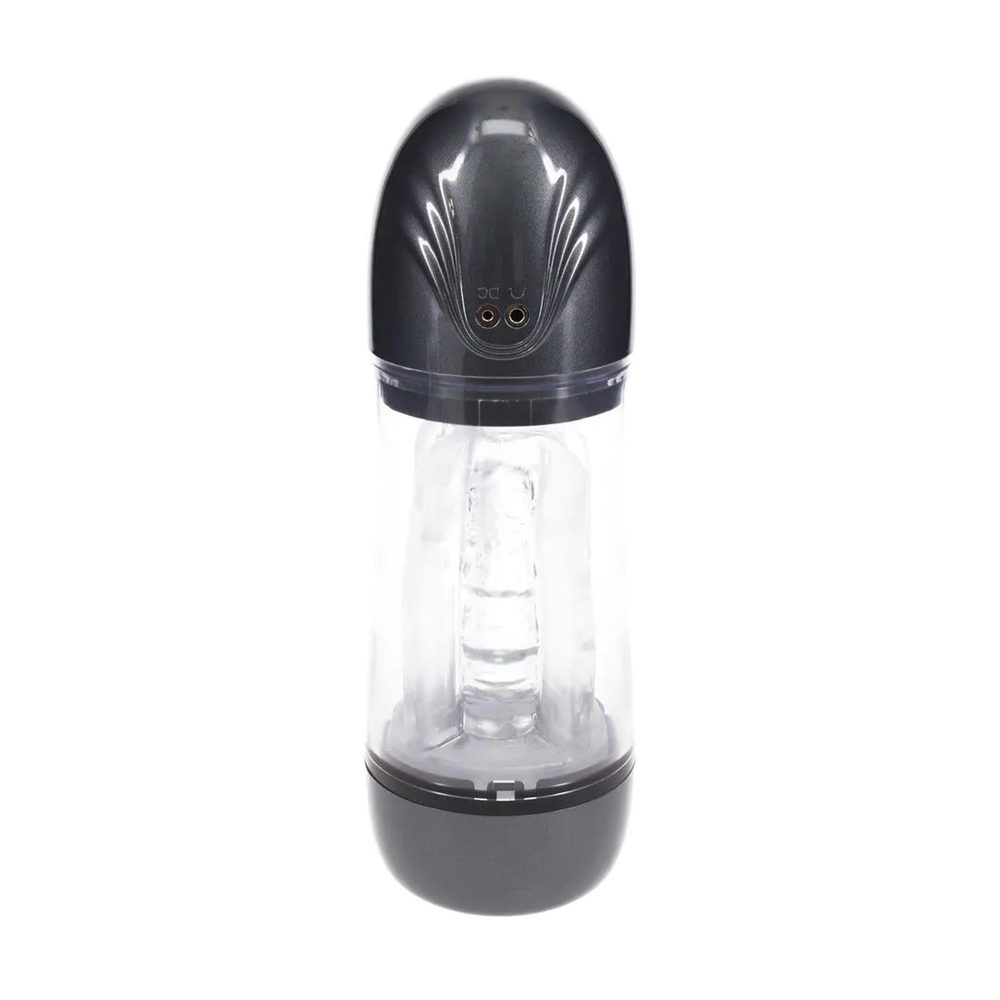 Masturbator ssąco wibracyjny Pumped SonicPull grafitowy 25 cm