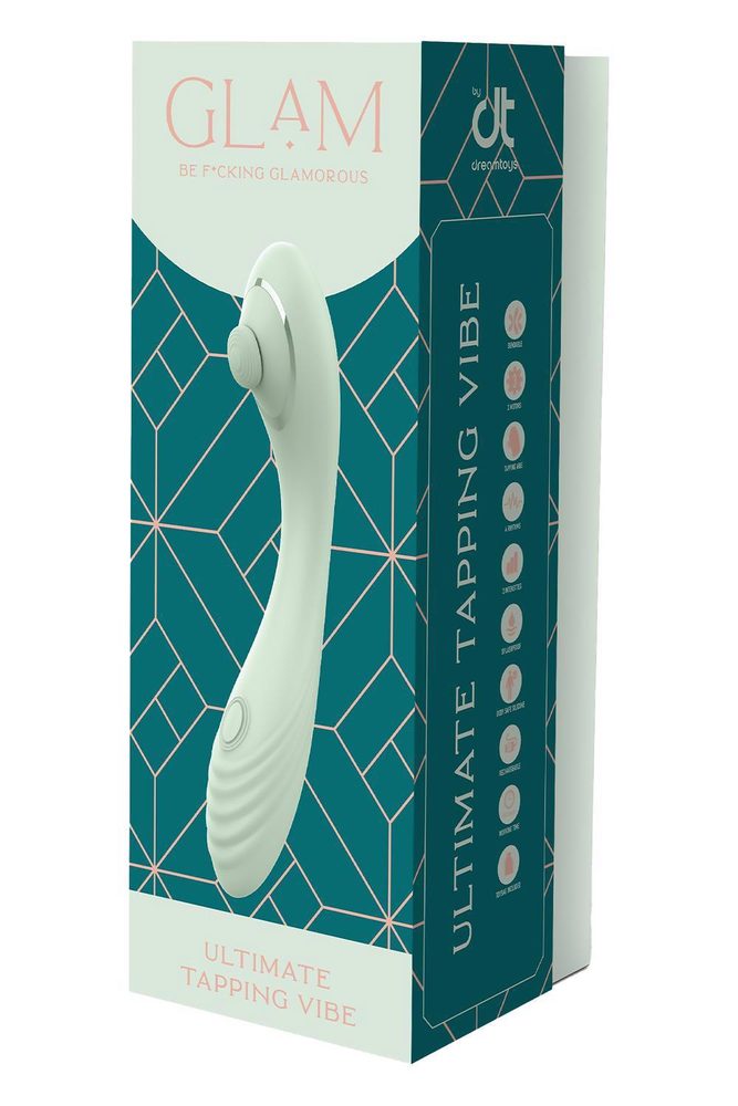 Wibrator tappingowy Glam Ultimate Dream Toys silikonowy USB 23 cm