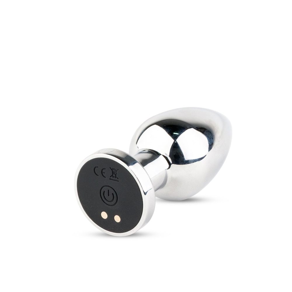 Wibrujący metalowy korek analny z pilotem USB M B Series HeavyFun