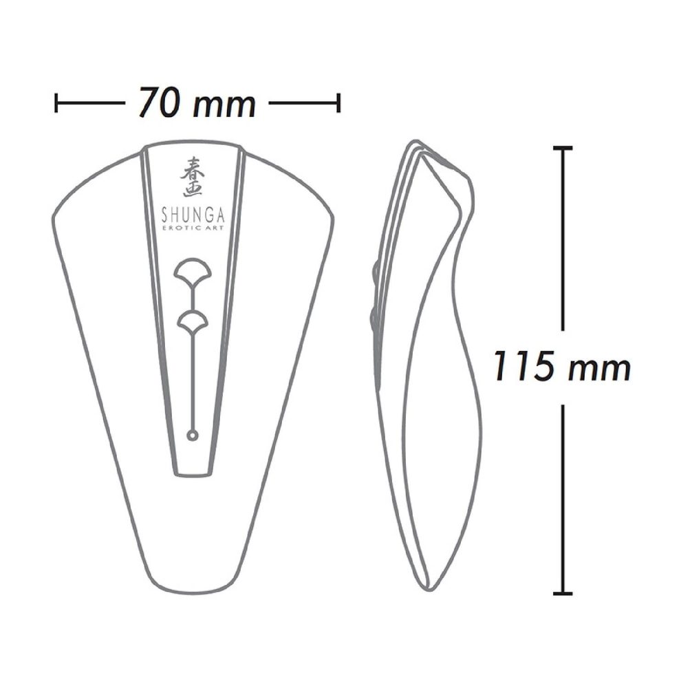 Stymulator łechtaczki Shunga Obi fioletowy silikonowy USB