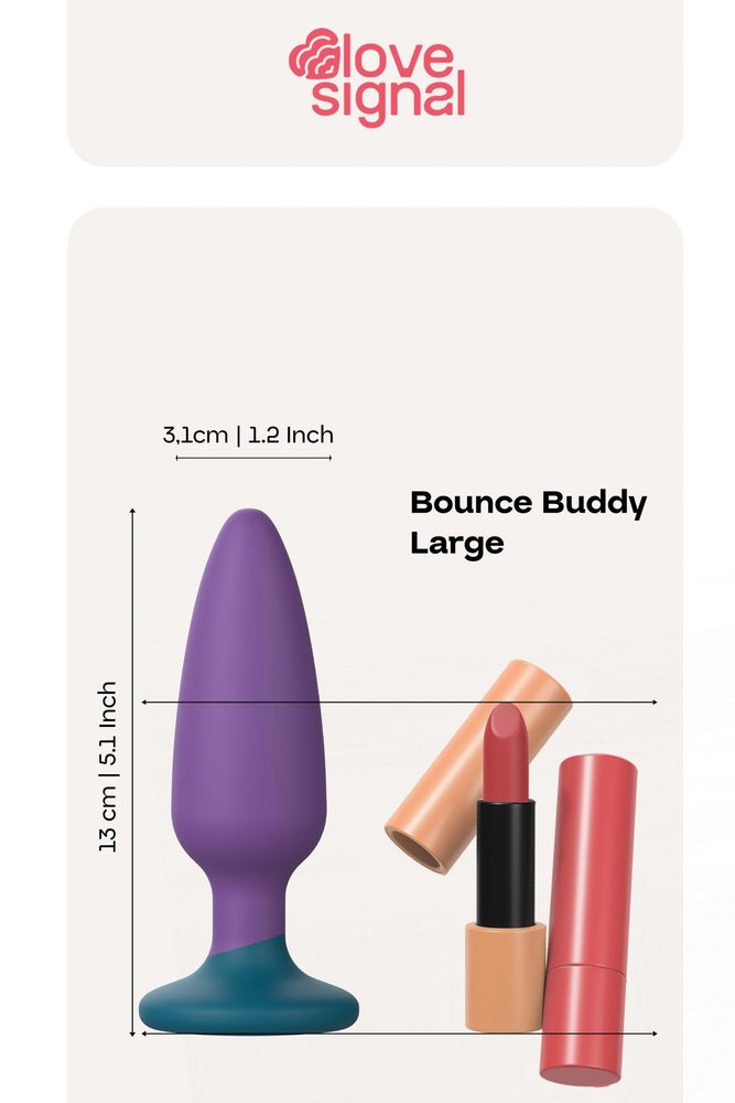Korek analny Bounce Buddy Large silikonowy 13 cm