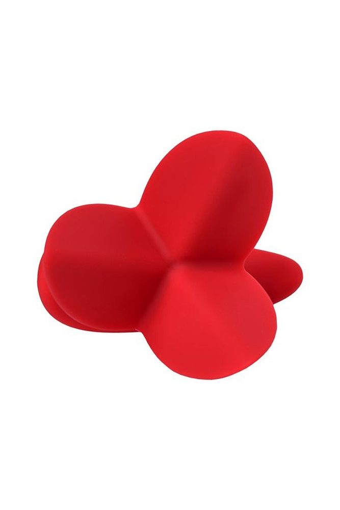 Korek analny ToDo Flower czerwony trzypłatkowy