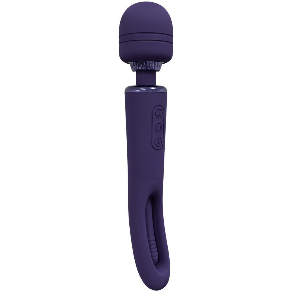 Wibrator różdżka Vive Kiku fioletowy dwustronny USB