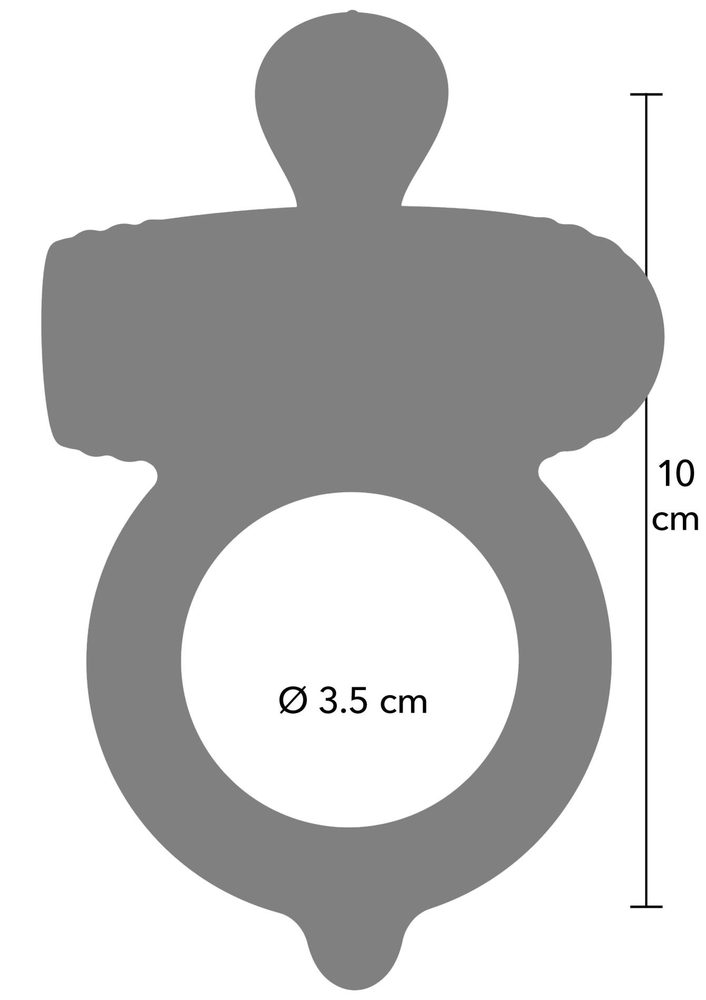 Pierścień wibrujący Excellence Power Pro Hidden Desire silikonowy 10 cm