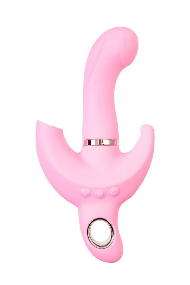 Wibrator króliczek obrotowy JOS Twistme różowy silikonowy USB 19.5 cm
