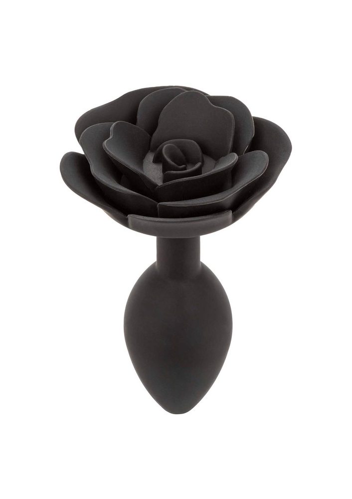Korek analny silikonowy Calexotics Forbidden Rose duży czarny