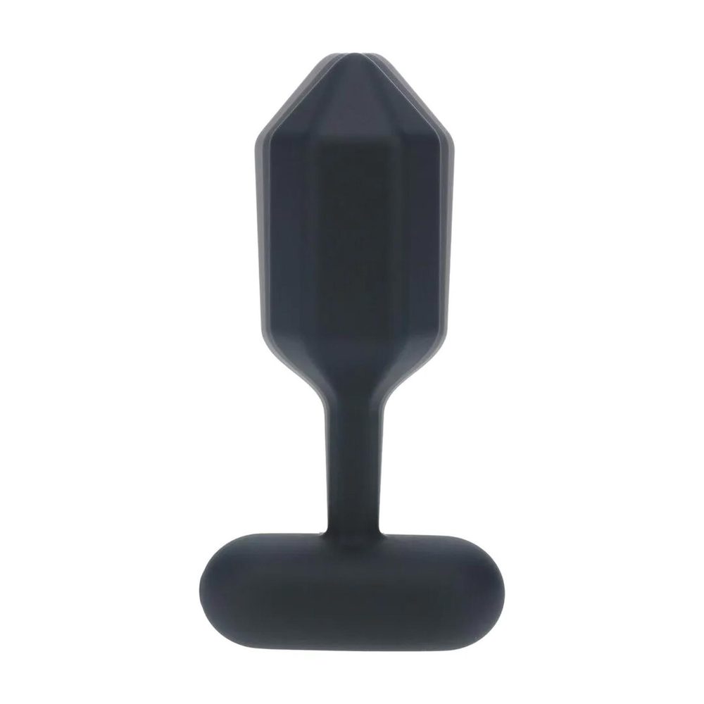 Wibrujący korek analny heksagonalny silikonowy Levelz L czarny 14 cm