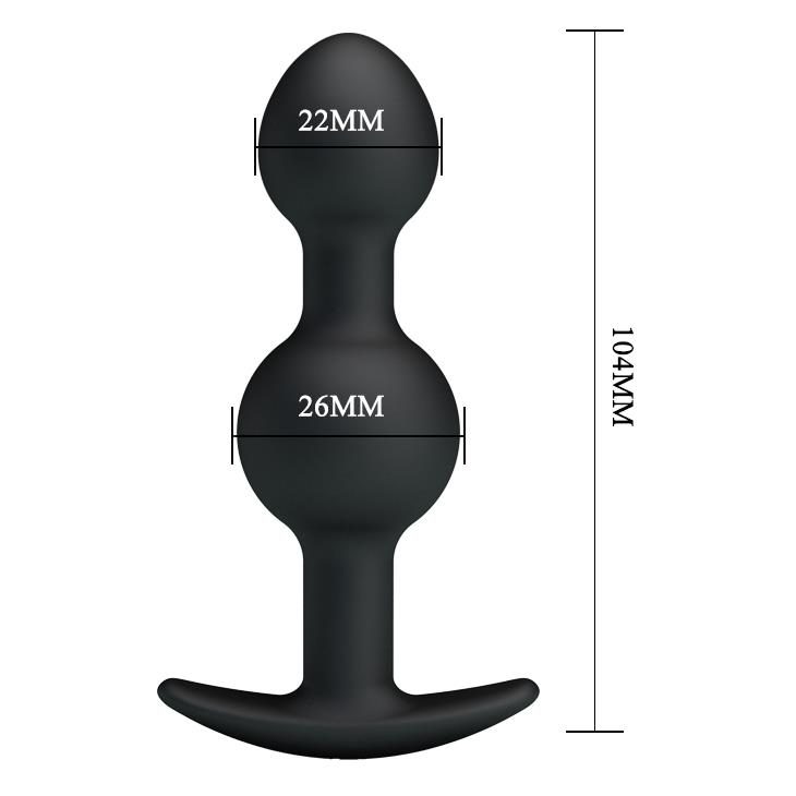 Korek analny silikonowy Pretty Love Heavy Balls 10,4 cm