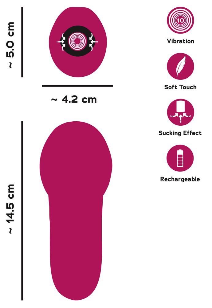 Stymulator ssący Oral Fun You2Toys silikonowy USB 14,5 cm
