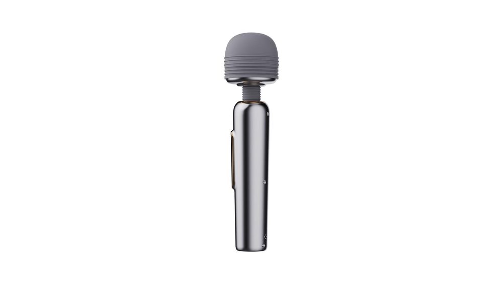 Masażer wand metaliczny silikonowy B Series Cute USB 24 cm