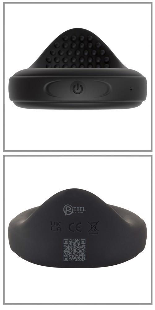Pierścień wibrujący Rebel na jądra silikonowy USB