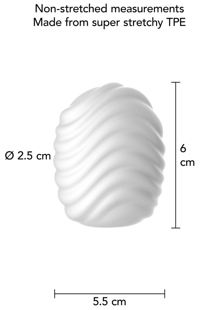 Masturbator mini ToyJoy HERO Wave biały TPE