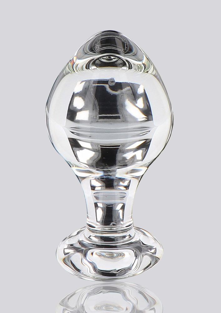 Szklany korek analny Brilliant Star ToyJoy przezroczysty 9 cm