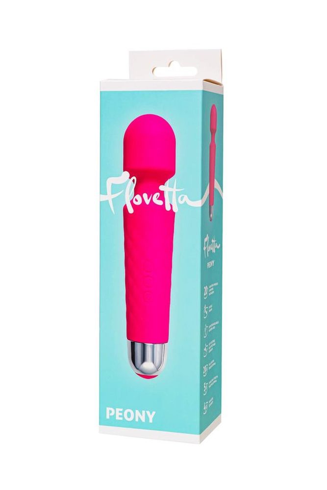 Masażer wibrujący Flovetta Peony silikonowy różowy USB 20.5 cm