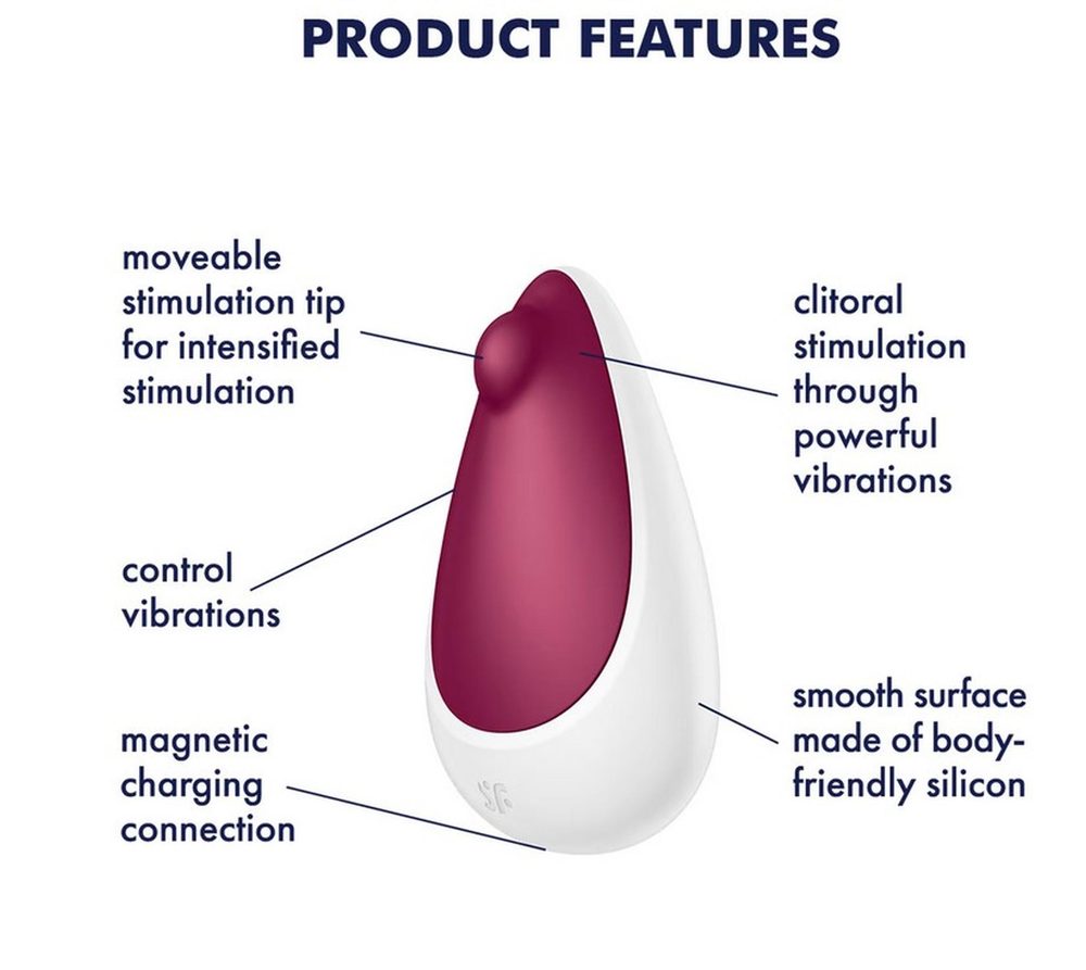 Wibrator Satisfyer Spot On 3 berry stymulator łechtaczki silikonowy USB