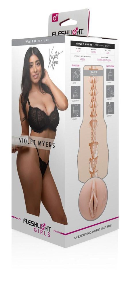 Masturbator Fleshlight Violet Myers beżowy 25 cm