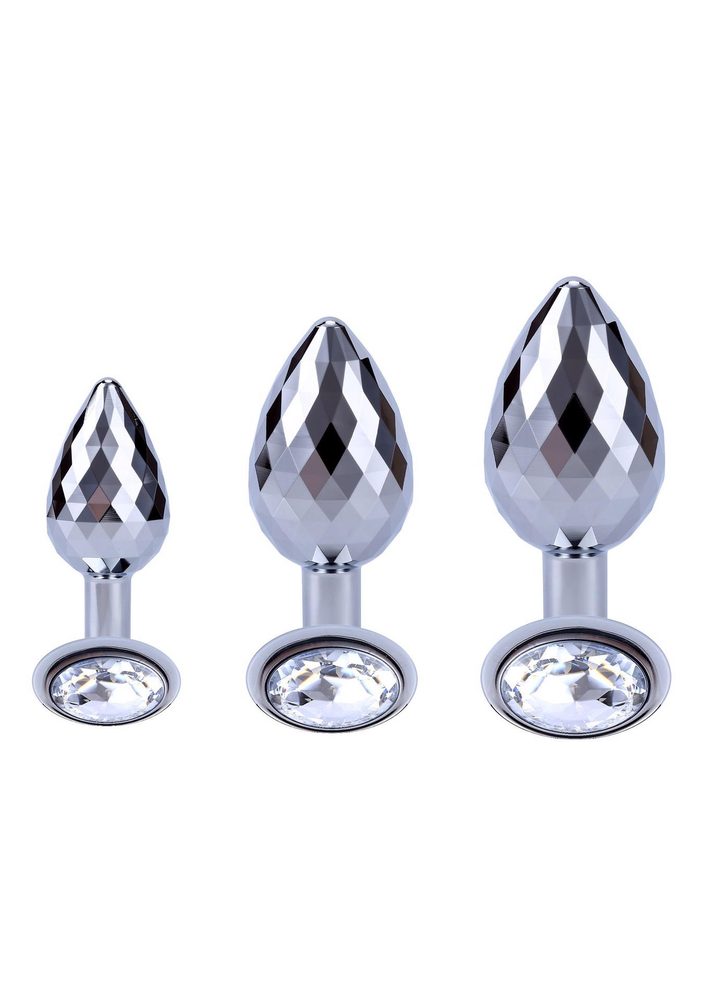 Korek analny Disco Diamond ToyJoy srebrny duży