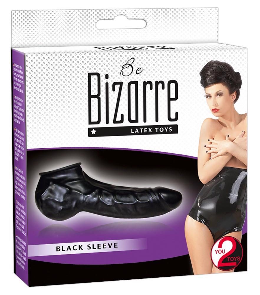 Przedłużka lateksowa Be Bizarre czarna 22 cm
