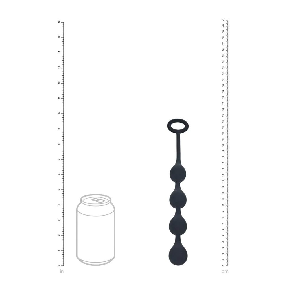Kulki analne silikonowe Levelz Waterdrop S czarny