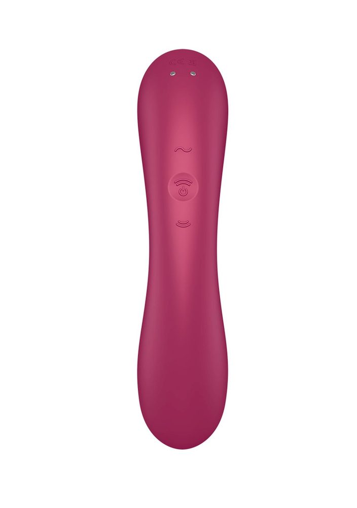 Wibrator silikonowy Satisfyer Curvy Trinity 1 czerwony USB