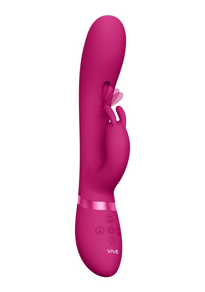 Wibrator króliczek Vive Tama różowy USB 27,6 cm