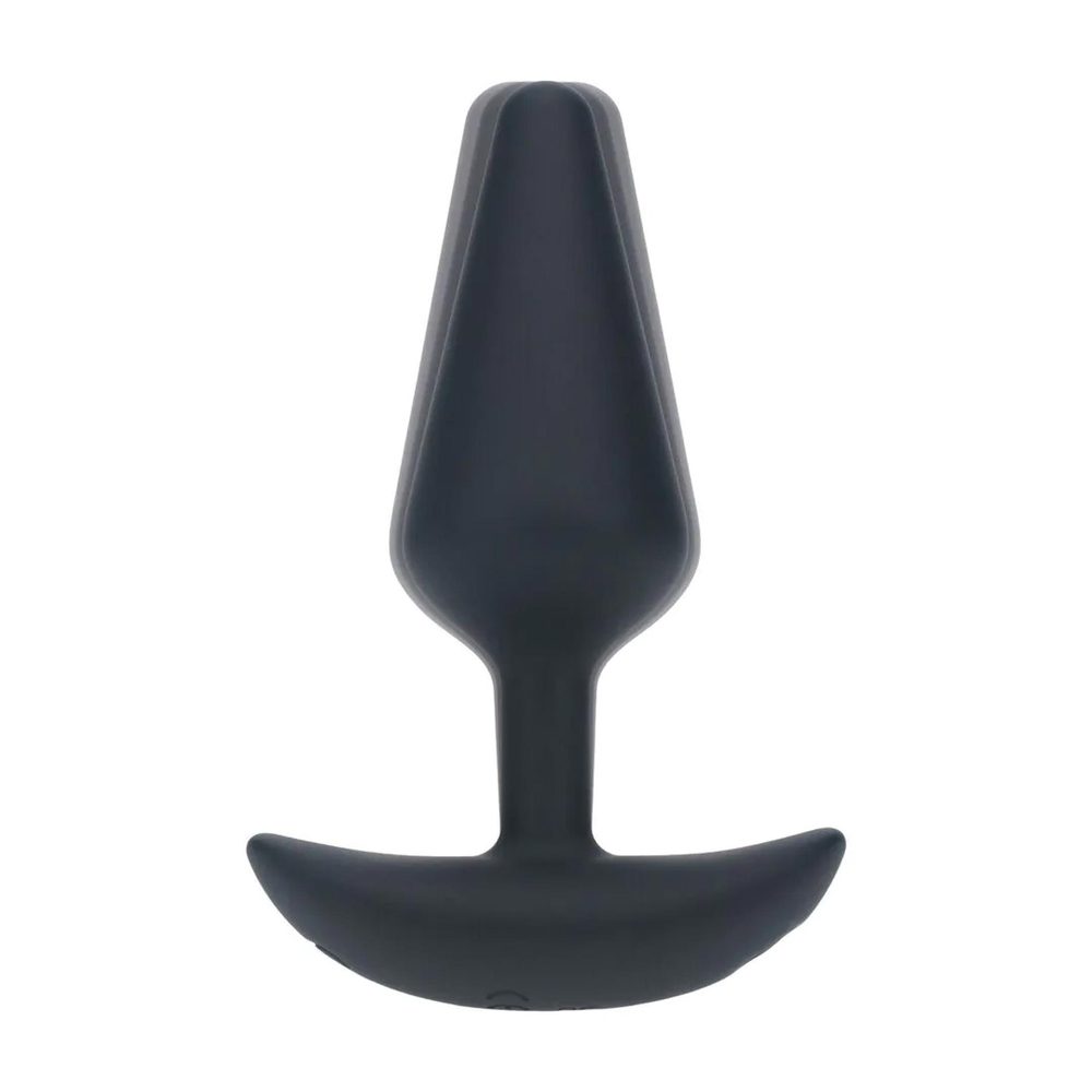 Wibrujący korek analny silikonowy Levelz M czarny 12 cm