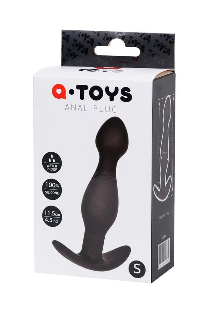 Korek analny silikonowy A Toys czarny S 11,5 cm
