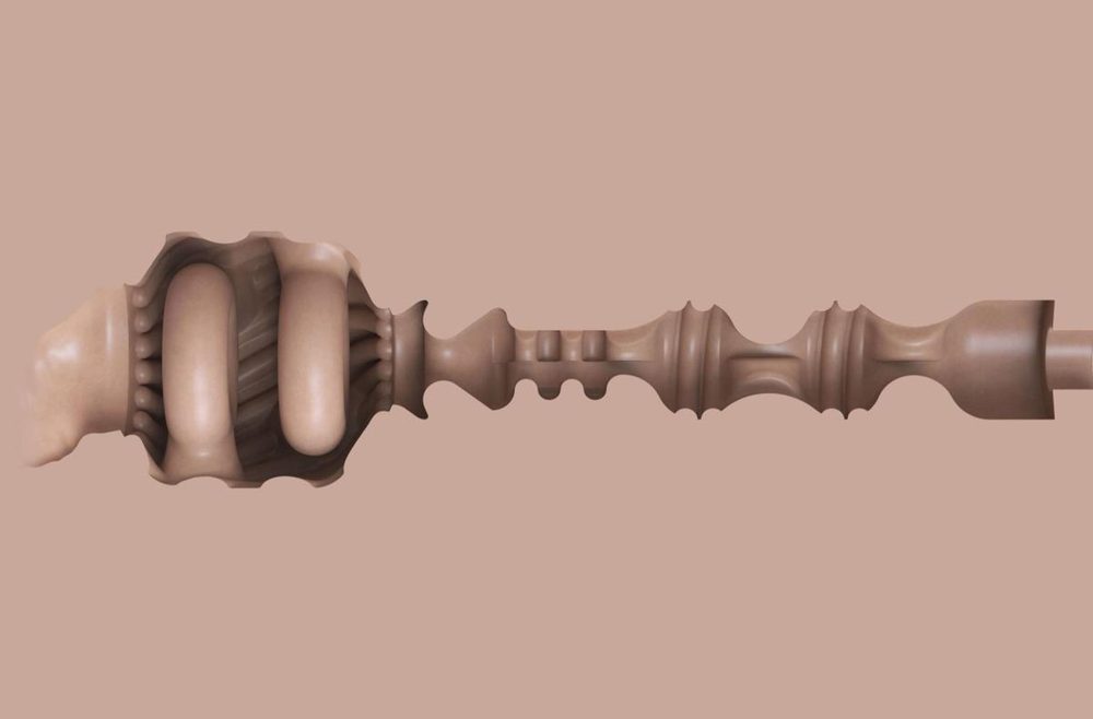 Masturbator Fleshlight Boost Bang beżowy z regulacją ssania