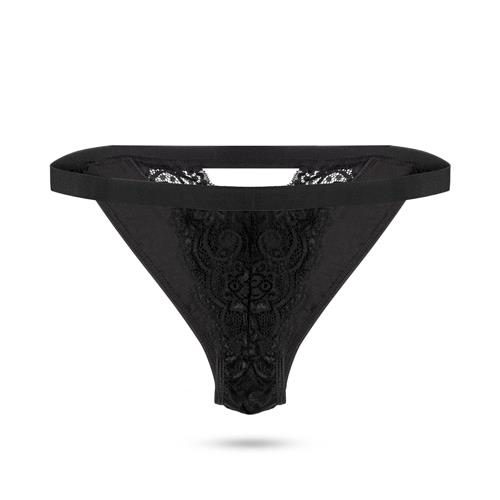 Wibrujące stringi EasyToys PantyRebel czarne z pilotem