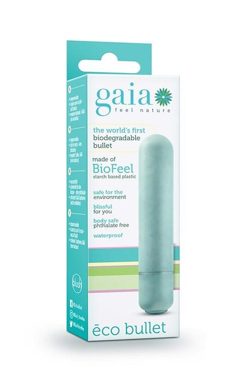 Wibrator mini Gaia Eco Bullet Blush aqua PLA 1,2 cm AAA