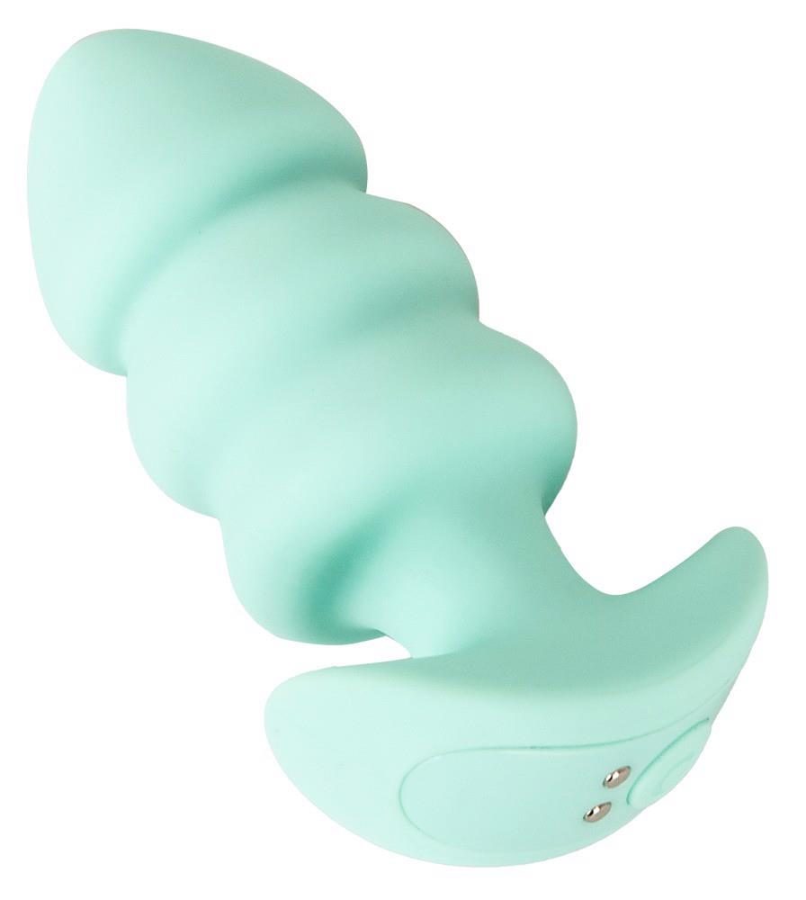 Mini korek analny wibrujący Cuties zielony USB
