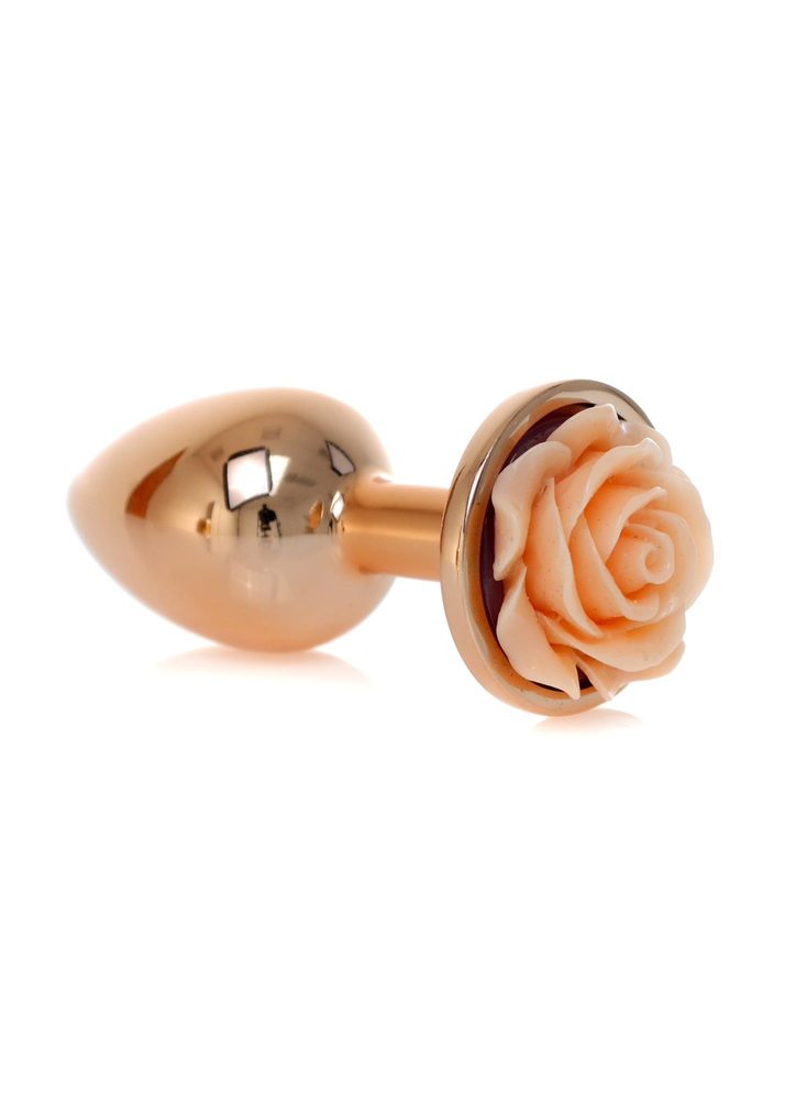 Biżuteria analna stalowa Rose Peach MyLove Toys 7 cm