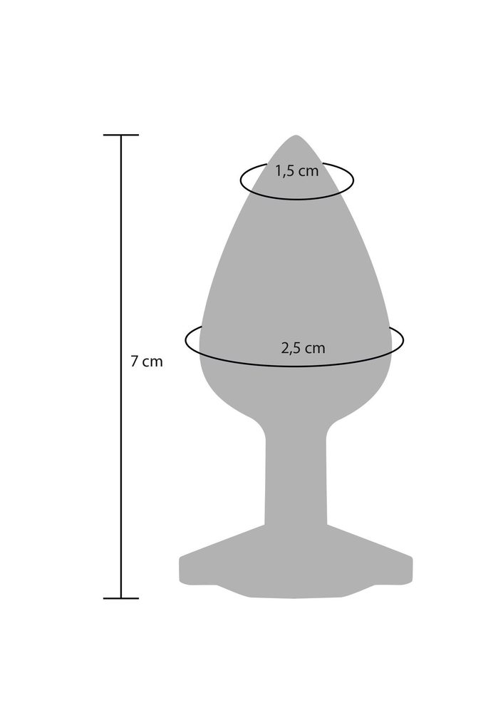 Korek analny Diamond Booty Jewel ToyJoy różowy 7 cm