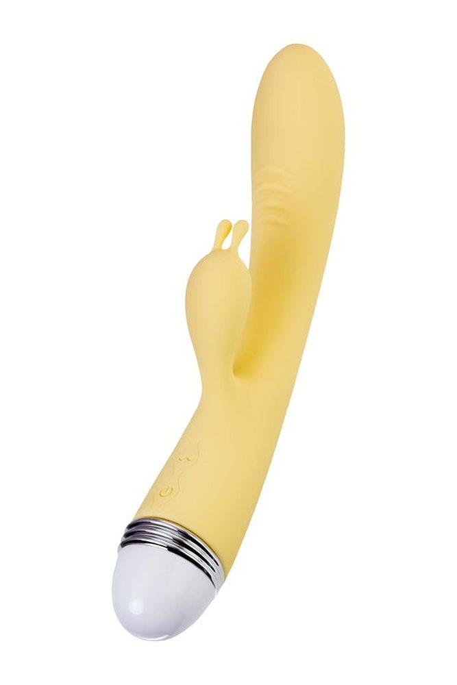 Wibrator króliczek Flovetta Aster silikonowy żółty USB 22 cm