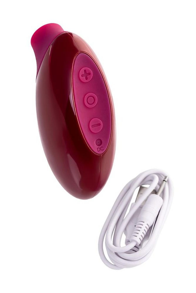 Stymulator próżniowy Myrty bordowy USB 9,8 cm