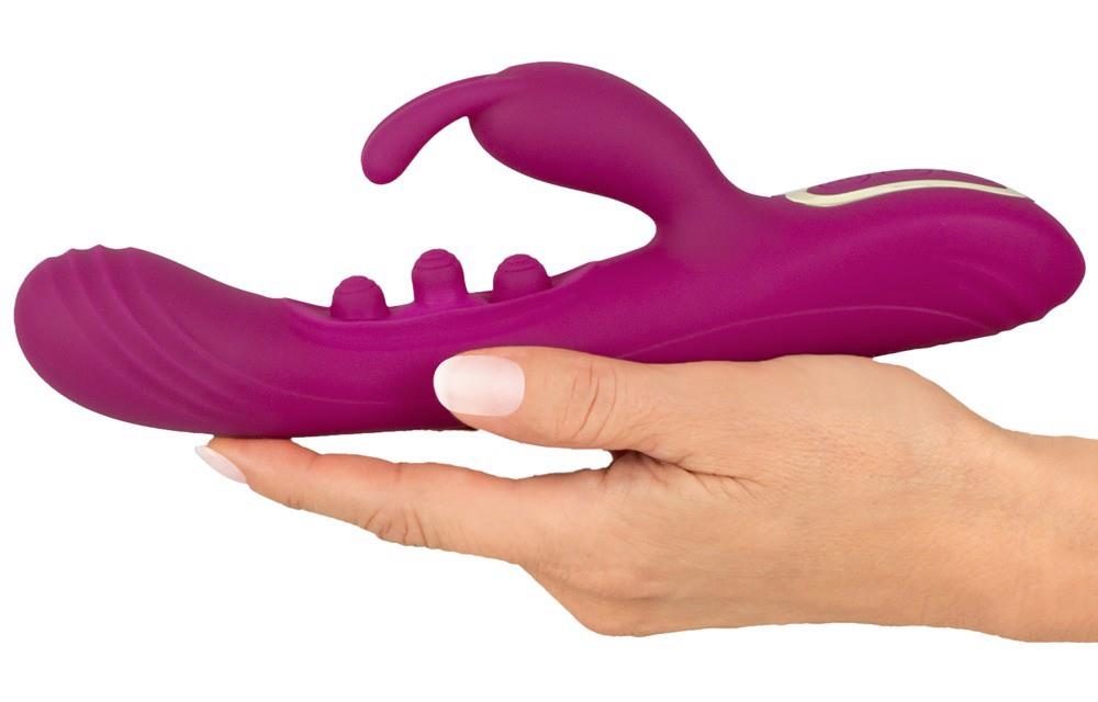Wibrator króliczek Javida 2F squirt silikonowy USB 22,5 cm