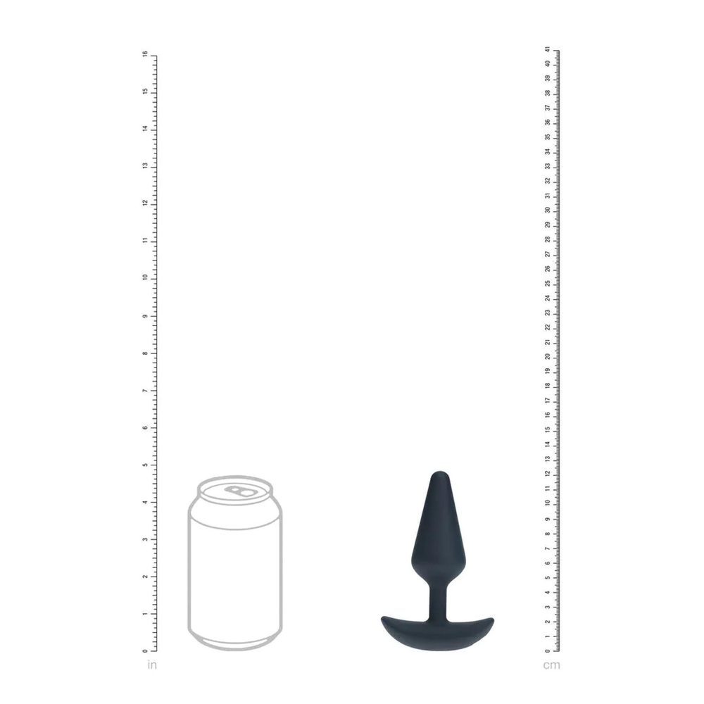 Wibrujący korek analny silikonowy Levelz M czarny 12 cm