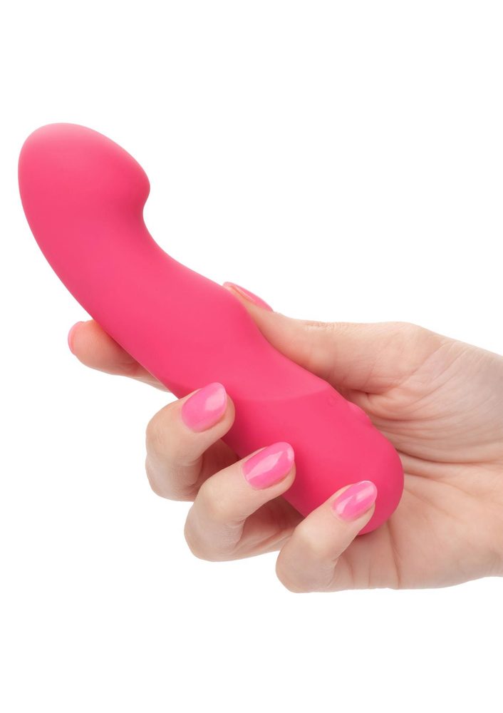 Wibrator silikonowy Pixies Curvy różowy USB 10,75 cm