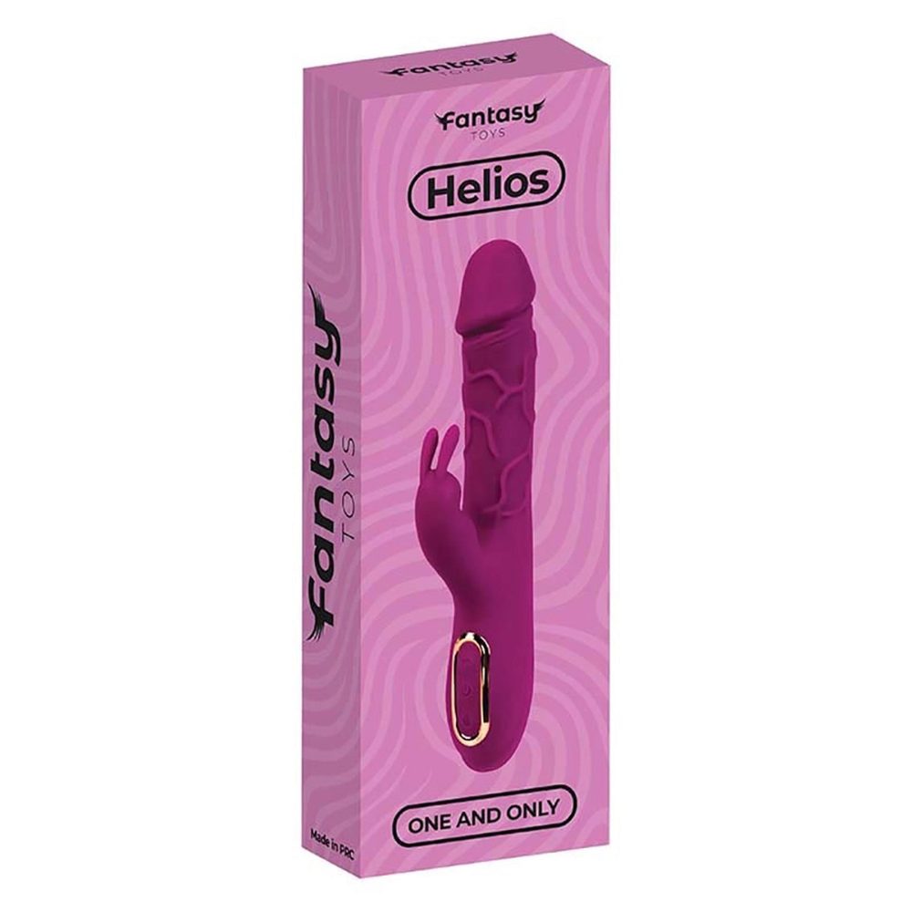 Wibrator króliczek silikonowy Fantasy z grzaniem 10 trybów USB 22 cm