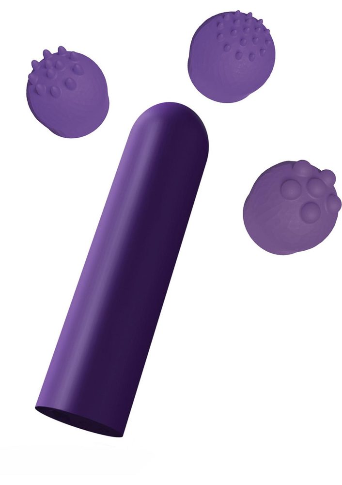 Wibrator kieszonkowy ToyJoy fioletowy 12 funkcji USB 6 cm