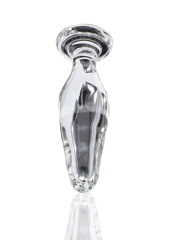 Korek analny szklany Star Sparkler ToyJoy przezroczysty 12 cm