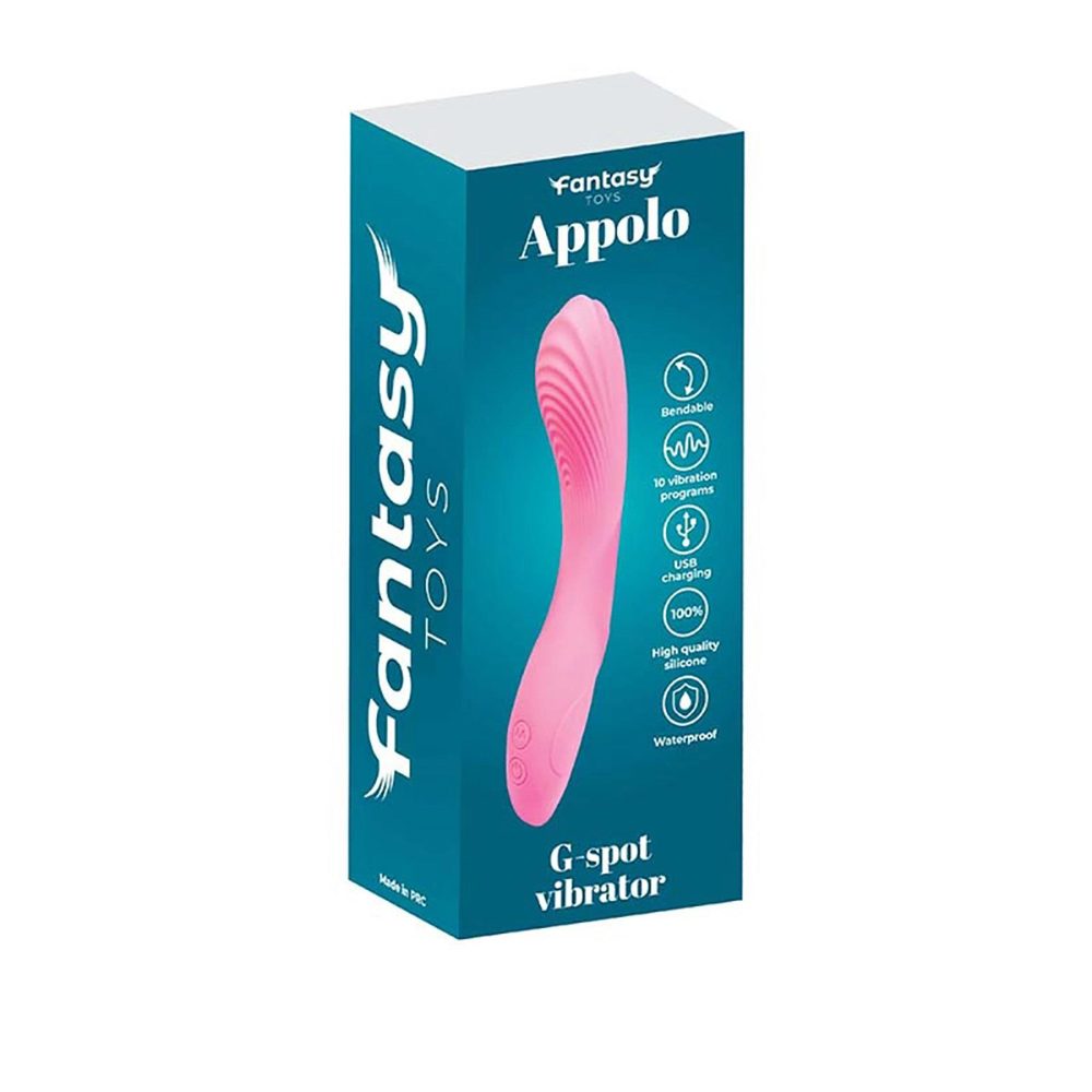 Wibrator punktu G silikonowy Fantasy Apollo USB 20 cm