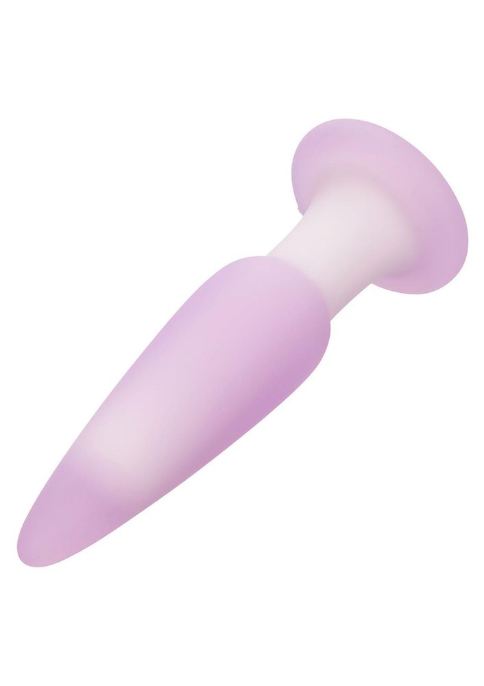 Plug analny wibrujący Calexotics Lavender Haze fioletowy silikonowy
