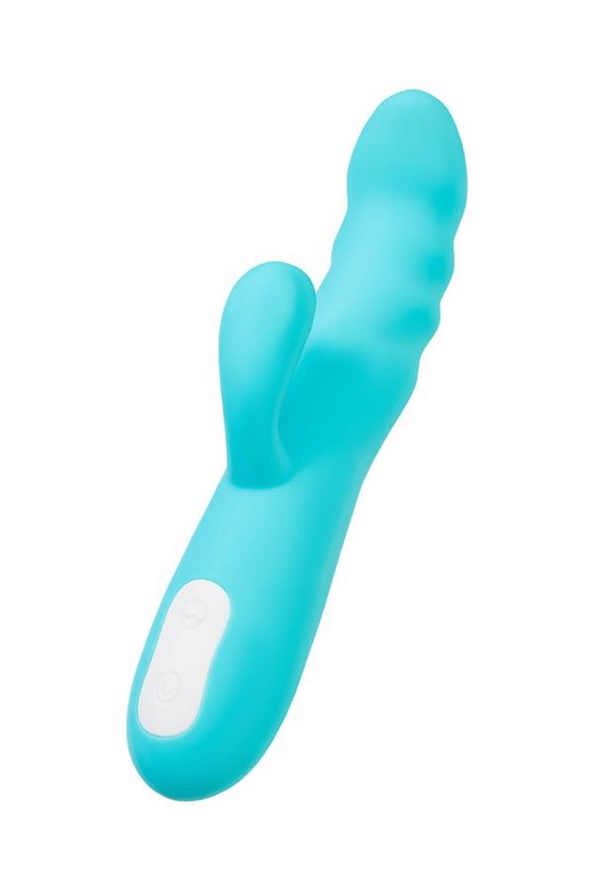 Wibrator króliczek rotacyjny JOS MERRY SWI niebieski silikonowy 20.7 cm USB