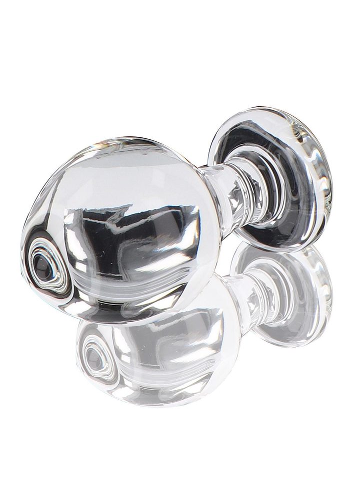Szklany korek analny Brilliant Star ToyJoy przezroczysty 9 cm