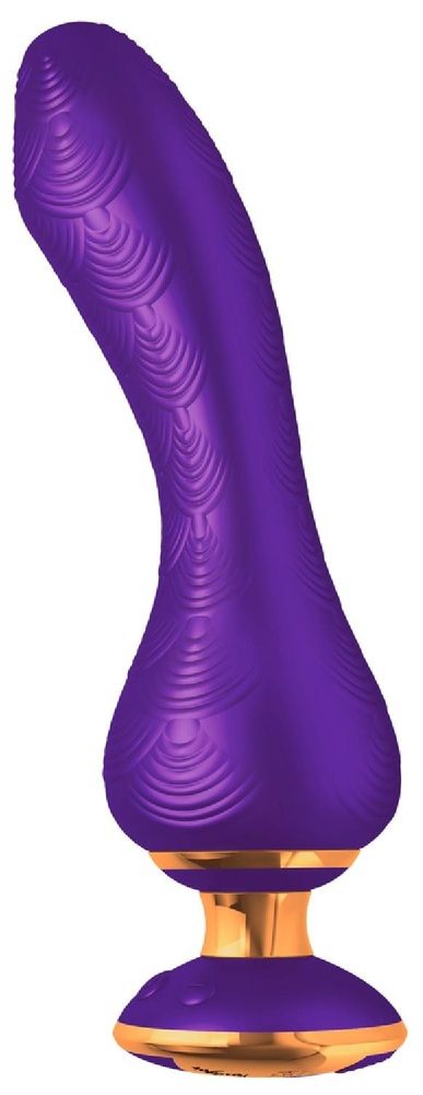 Wibrator punktu G silikonowy Shunga Sanya fioletowy USB 19 cm
