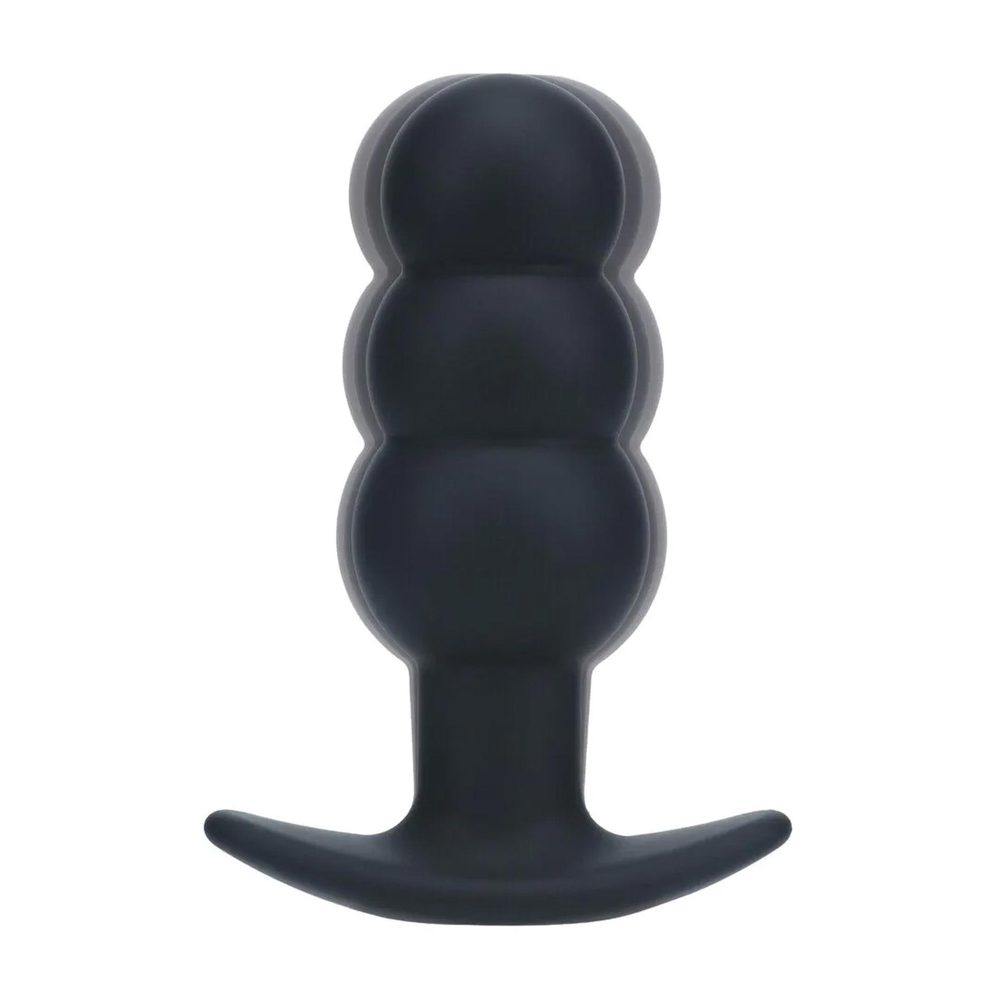 Wibrujący korek analny Tri Bulb silikonowy Levelz czarny USB