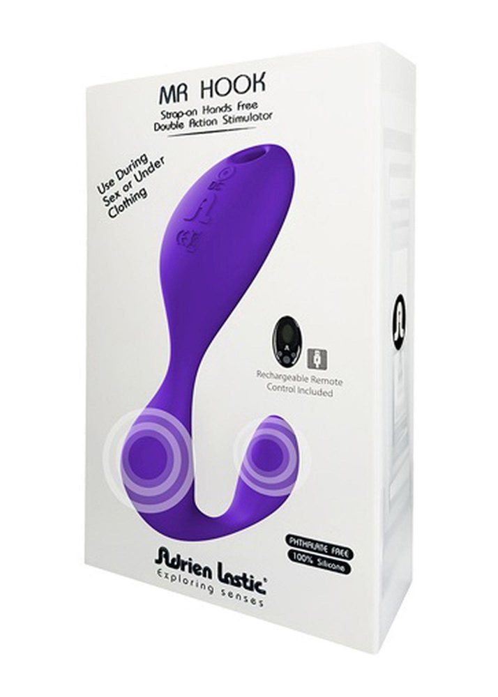 Wibrator z pilotem Adrien Lastic Mr.HOOK+LRS silikonowy USB 12 cm