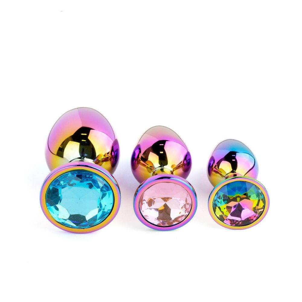 Zestaw korków analnych ze stali nierdzewnej multicolor B Series HeavyFun